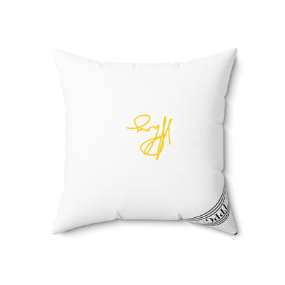 (Children) Spun Polyester ('1 side') Square Pillow (4 sizes-White Bgd) - By: "TPPG KIds Collection"