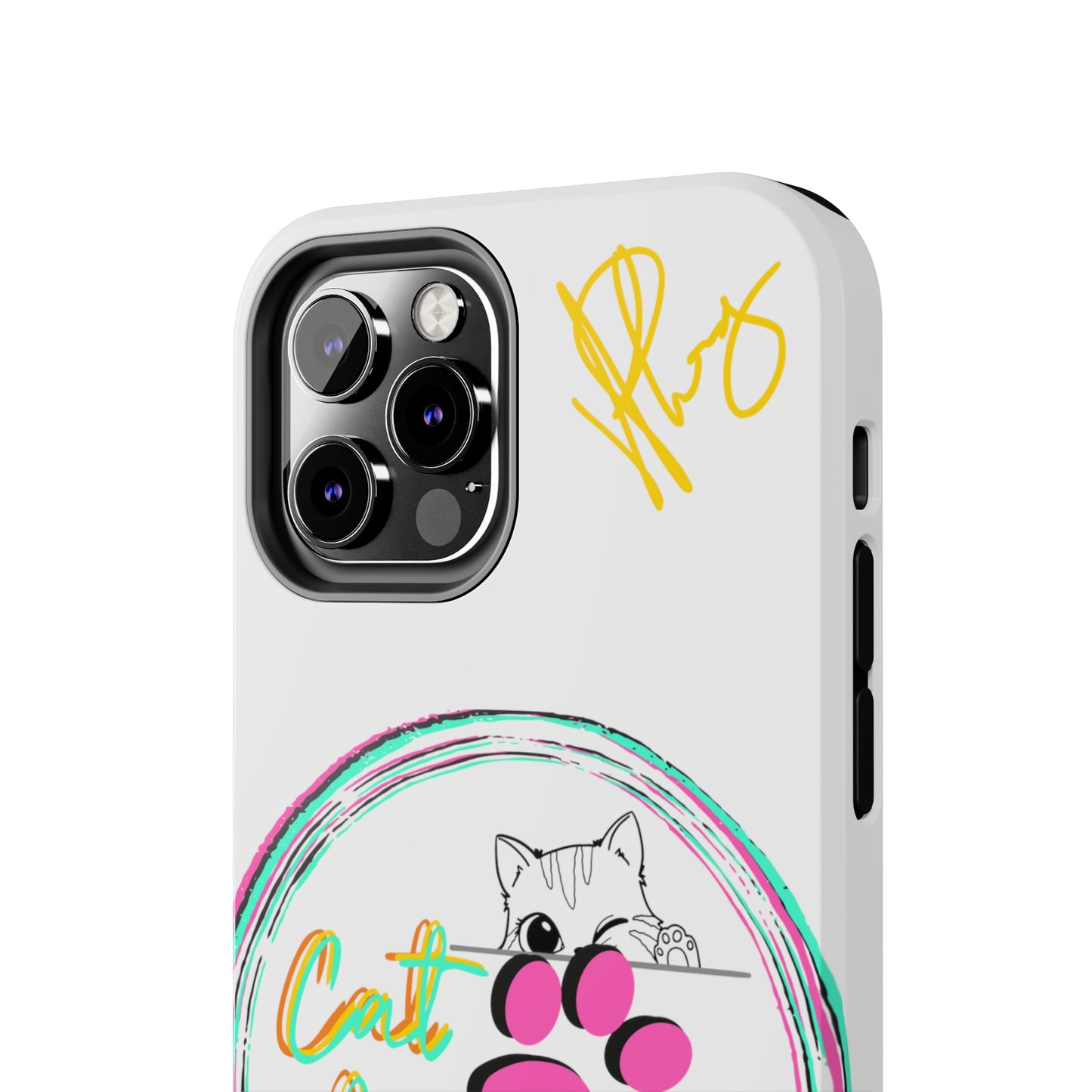 Guys Another one of our Cutest "Cat Mom" Pet Designs (in a White Base Color) Verision from the 'TPPG Collection' Line carries Several sizes of the "iPhone Series" Tough Phone Cases