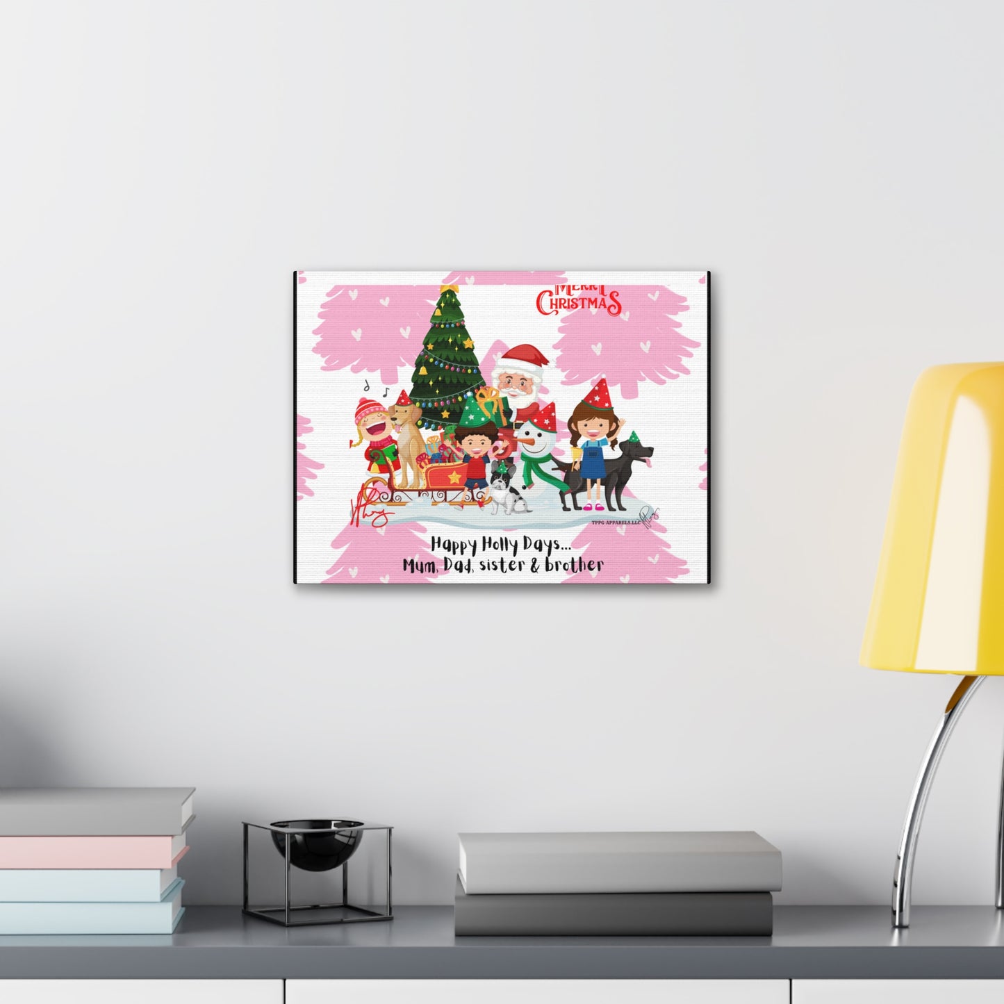 Holidays Time-"TPPG Brand Christmas Collection" - Canvas Gallery Wraps "- in Bold  familiar colors