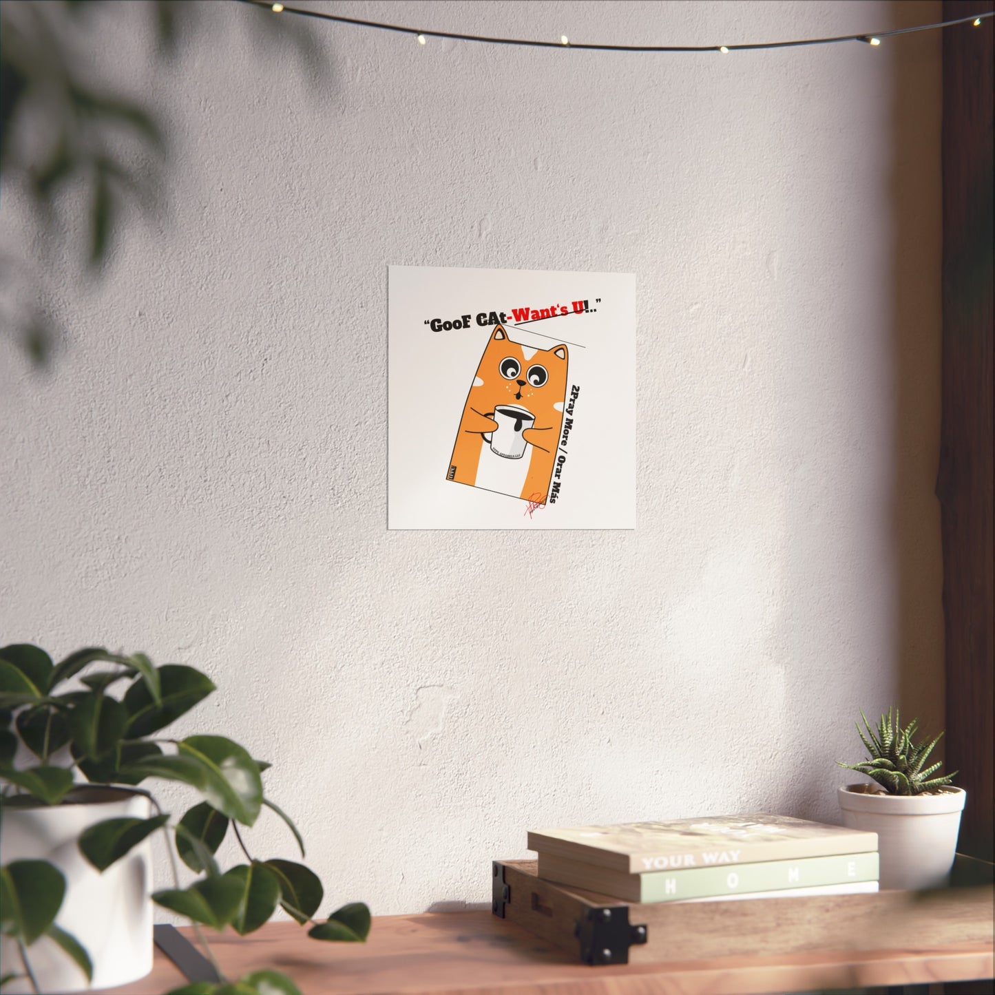 Vertical "GooF CAt" Matte Posters