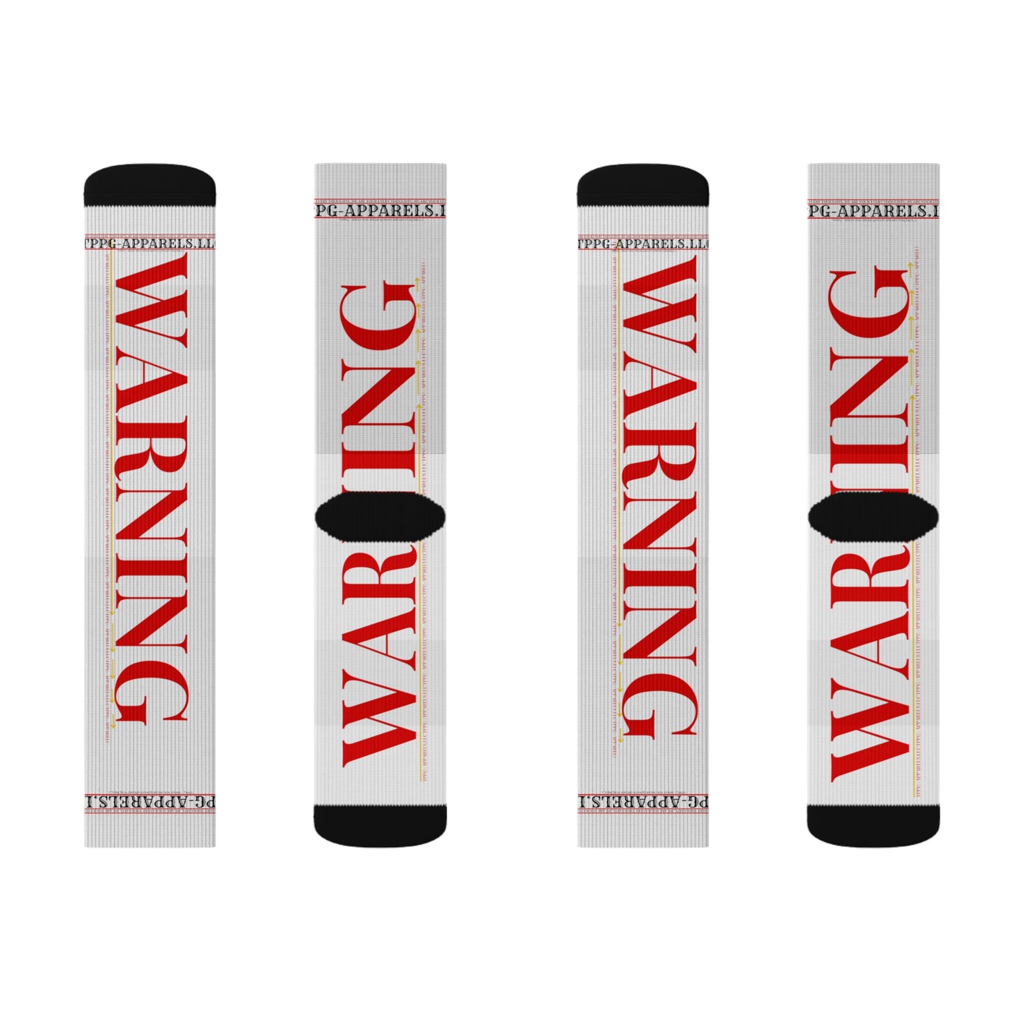 Unisex Socks - "Warning" from 'TPPG Collections'