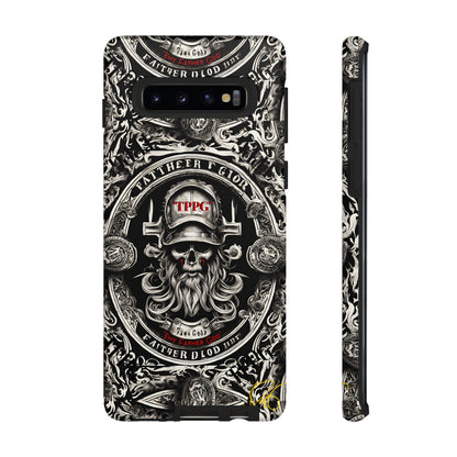 "Father God" iPhone/Google Pixel & Samsung Tough Phone Case (Black/Red & Grey)