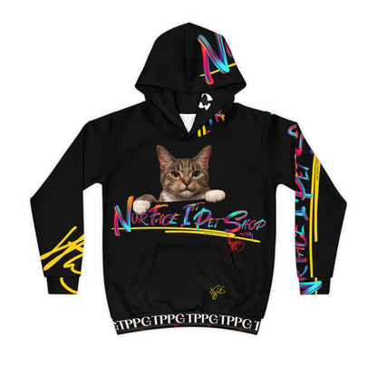 Kids/Children's (Black) "TPPG Pet" Hoodie/Sweatshirt in 6 sizes