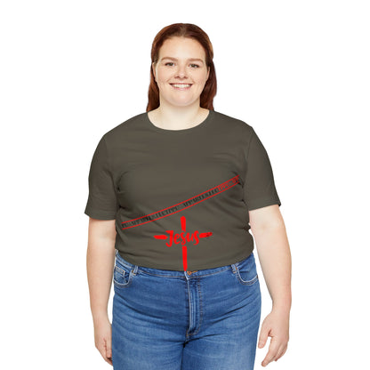 Unisex Jersey Short Sleeve Tee - 'Jesus/Faith' Design Style in Several colors