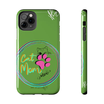 Guys here's another one of our Cutest "Cat Mom" Pet Designs (in a Light Green Base Color) Verision from the 'TPPG Collection' Line carries Several sizes of the "iPhone Series" Tough Phone Cases