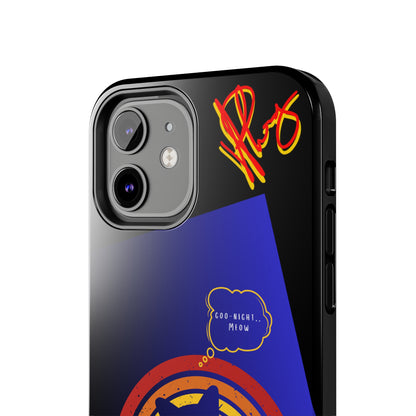 Our Cutest "Goo Night Meow.." Pet Designs (in a Bold Purple/Blue/Black Base Color) Verision from the 'TPPG Collection' Line carries Several sizes of the "iPhone Series" Tough Phone Cases