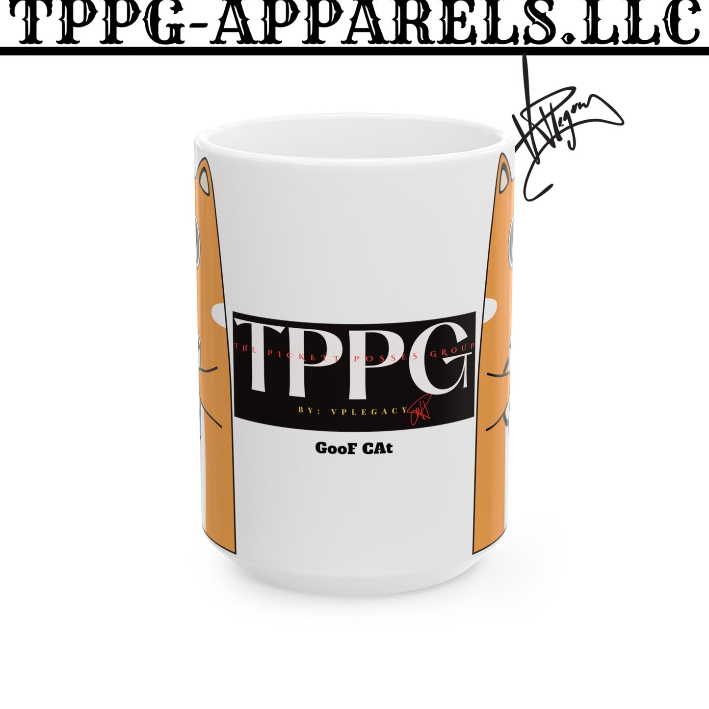 White Ceramic (Pet) Mug/Cup (11oz &15oz)