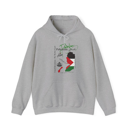 "Palestine" Style Design Print Unisex Heavy Blend™ Hooded Sweatshirt - 6 sizes to chose from