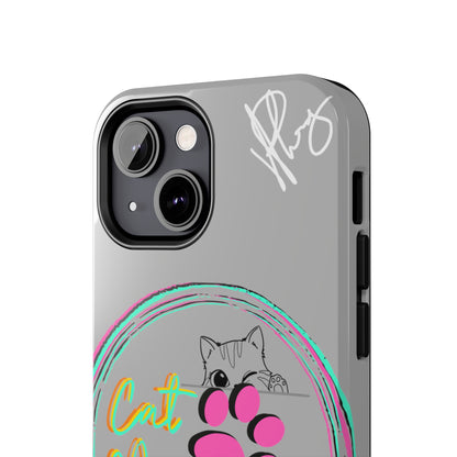 Here is another one of our Cutest "Cat Mom" Pet Designs (in a Light Grey Base Color) Verision from the 'TPPG Collection' Line carries Several sizes of the "iPhone Series" Tough Phone Cases