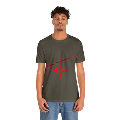 Unisex Jersey Short Sleeve Tee - 'Jesus/Faith' Design Style in Several colors