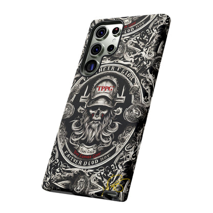 "Father God" iPhone/Google Pixel & Samsung Tough Phone Case (Black/Red & Grey)