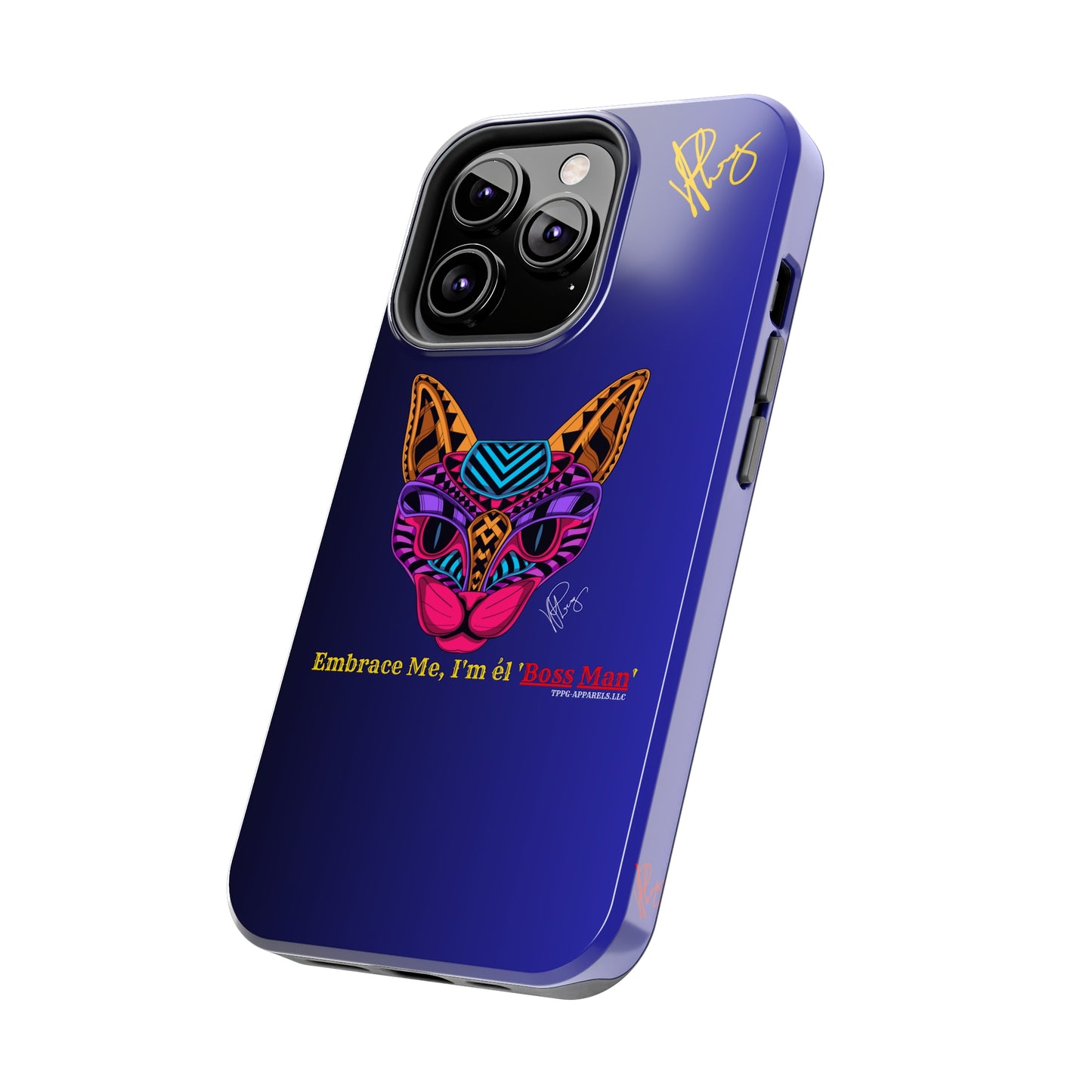 Cat Designs Phone Cases - iPhone/Samsung Galaxy & Google Pixel (Purple/Blue-Multi-Colored)