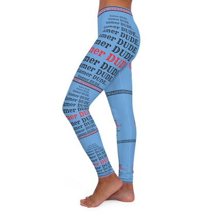 These Sexy & Stylish Women's (Light Blue) "Gamer" Spandex Leggings with different sizes By:"TPPG-Apparels" Stylish Brands