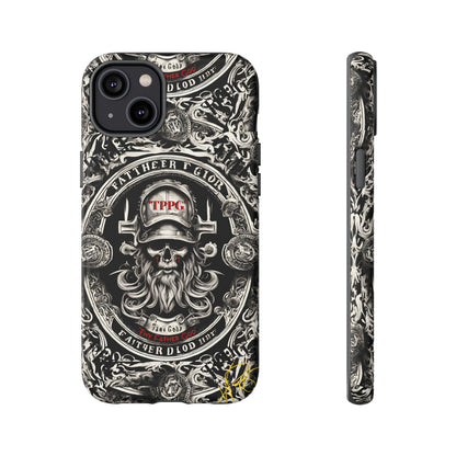 "Father God" iPhone/Google Pixel & Samsung Tough Phone Case (Black/Red & Grey)