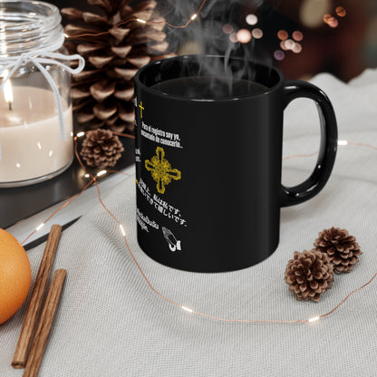 11oz Black "TPPG Social Language Immersion" Glossy Finish Coffee/Tea Mug - from the 'TPPG-Apparels' Brand Collection