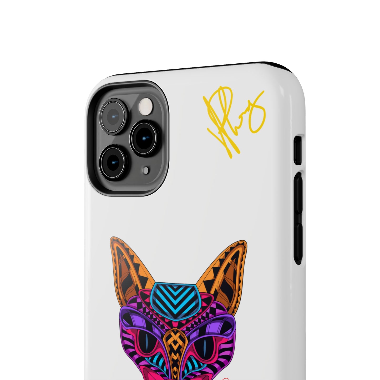 Cat Custom Designs Phone Cases - iPhone/Samsung Galaxy & Google Pixel (Multi-Colored White)