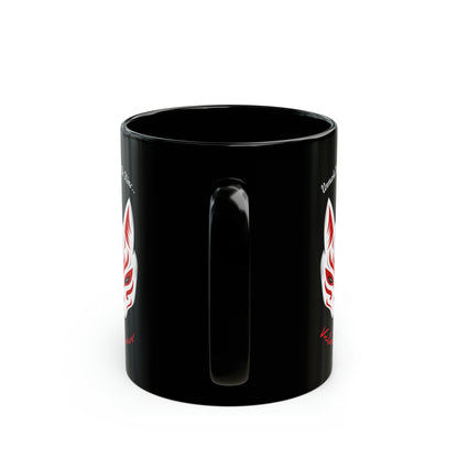 Black 'Valentine - Cat' Mug (11oz, 15oz)