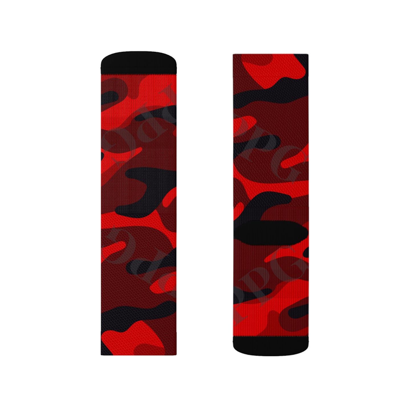 High Quality Cushioned 'TPPG Brand' Red Camo Style Socks