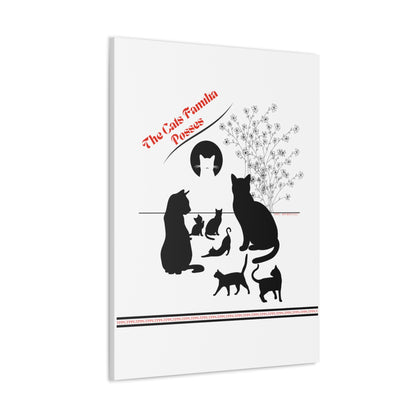 From our "TPPG Brand Pet Collection" - "The Cat Familia Posses.." Canvas Gallery Wraps in White