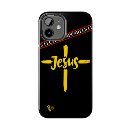 'iPhone Case' of A "Jesus/Faith" (Black)-Cute Cross Design 'TPPG Faith Collection'