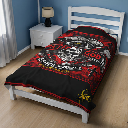 Plush "Father God Bikers" Blanket