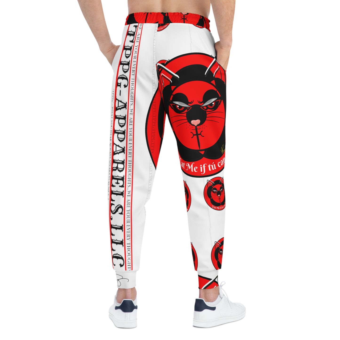 Athletic Men/Women Joggers Designer Pants ('Cat me if you can')