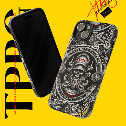 "Father God" iPhone/Google Pixel & Samsung Tough Phone Case (Black/Red & Grey)