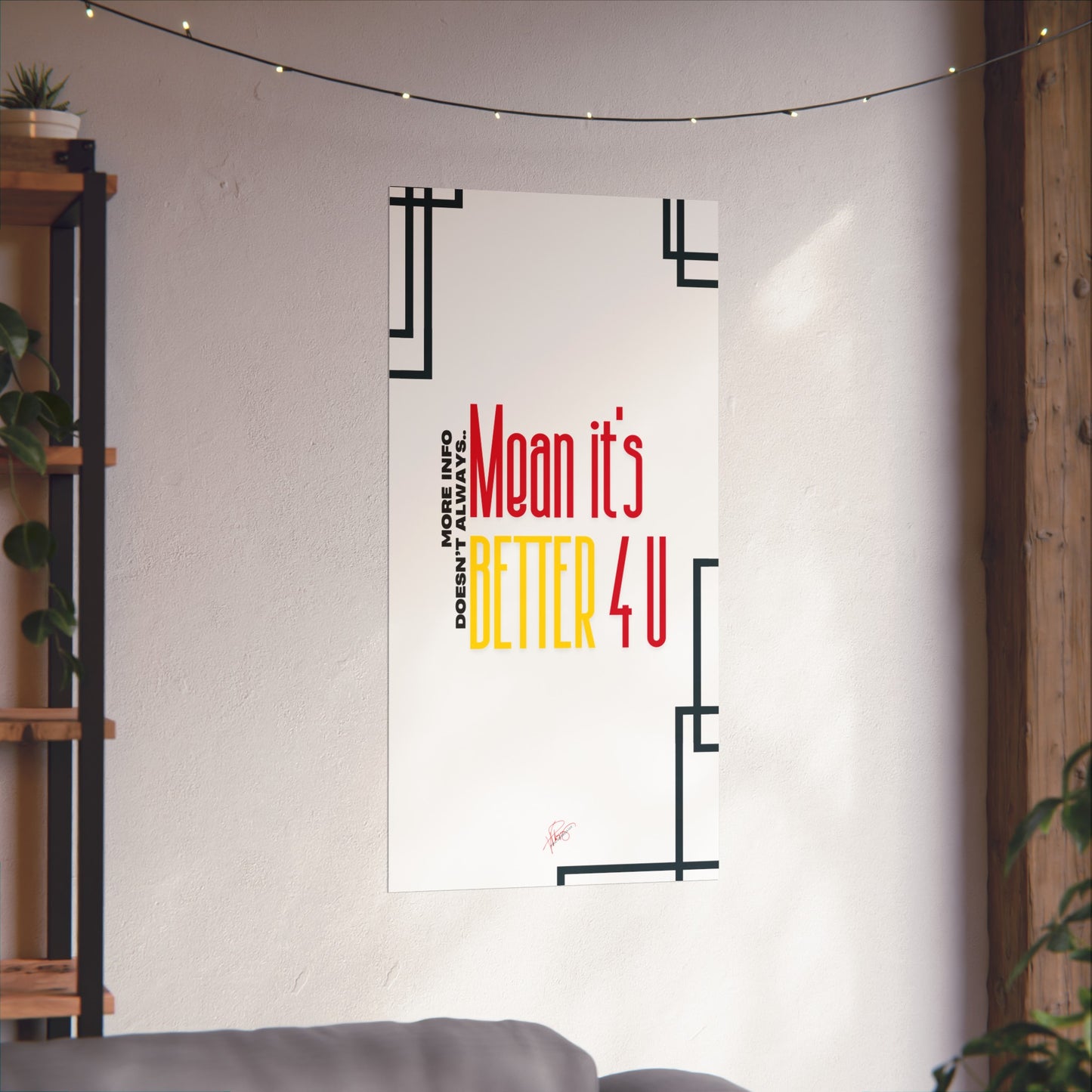 Vertical Poster "It’s Better 4U" (Matte)