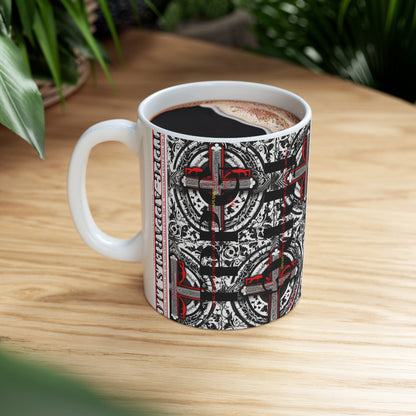 Mystical "TPPG" Cross Ceramic Mug/Cup -11oz & 15oz