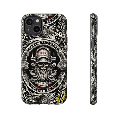 "Father God" iPhone/Google Pixel & Samsung Tough Phone Case (Black/Red & Grey)