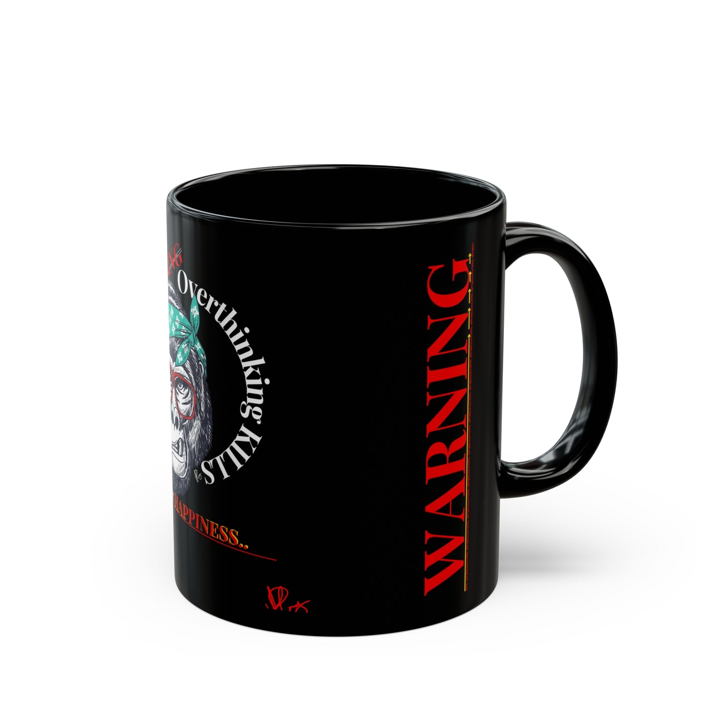 Black (WARNING) Mug (Sizes: 11oz & 15oz)