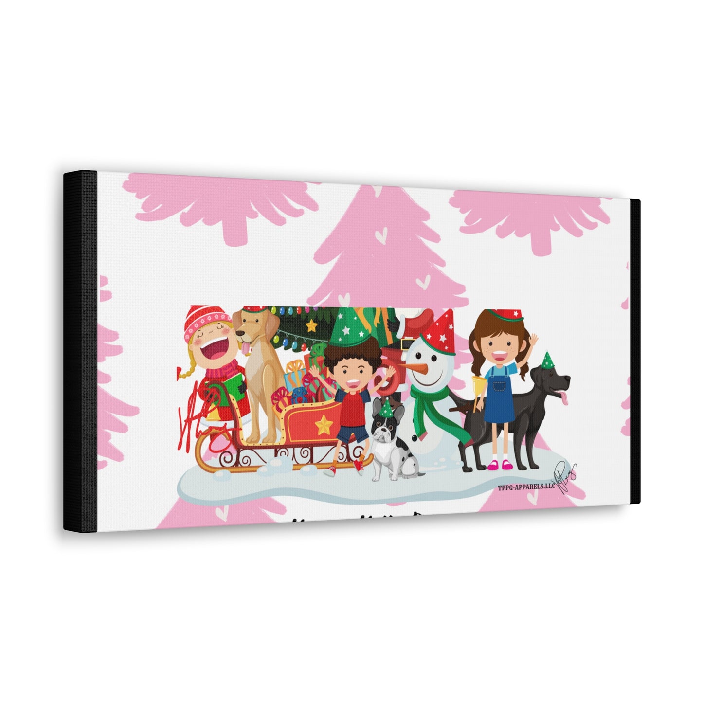 Holidays Time-"TPPG Brand Christmas Collection" - Canvas Gallery Wraps "- in Bold  familiar colors