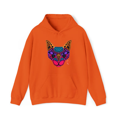 Bold & Colorful "Pet Design" Print Unisex Heavy Blend™ Hooded Sweatshirt - 6 sizes & 16 colors to choose from