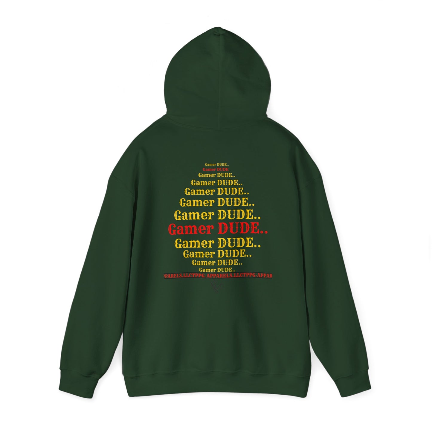 Our multi-color "Gamer" Style (Back & Front Facing) Design Print Unisex Heavy Blend™ Hooded Sweatshirt - 6 sizes & 10 colors to choose from