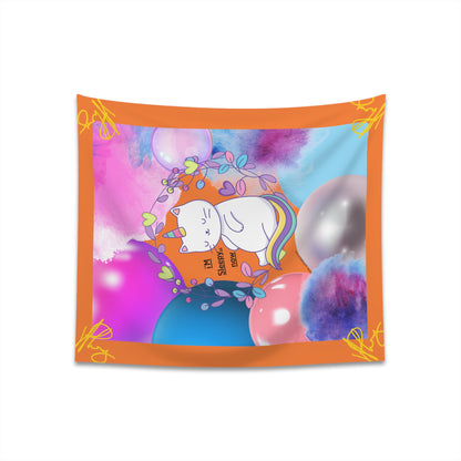 100% Polyester (I'm Sleepy, Now) Printed Wall Tapestry (Crusta Base color) from "TPPG Collections"