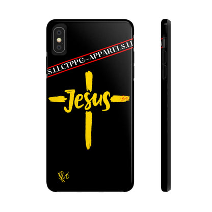 'iPhone Case' of A "Jesus/Faith" (Black)-Cute Cross Design 'TPPG Faith Collection'