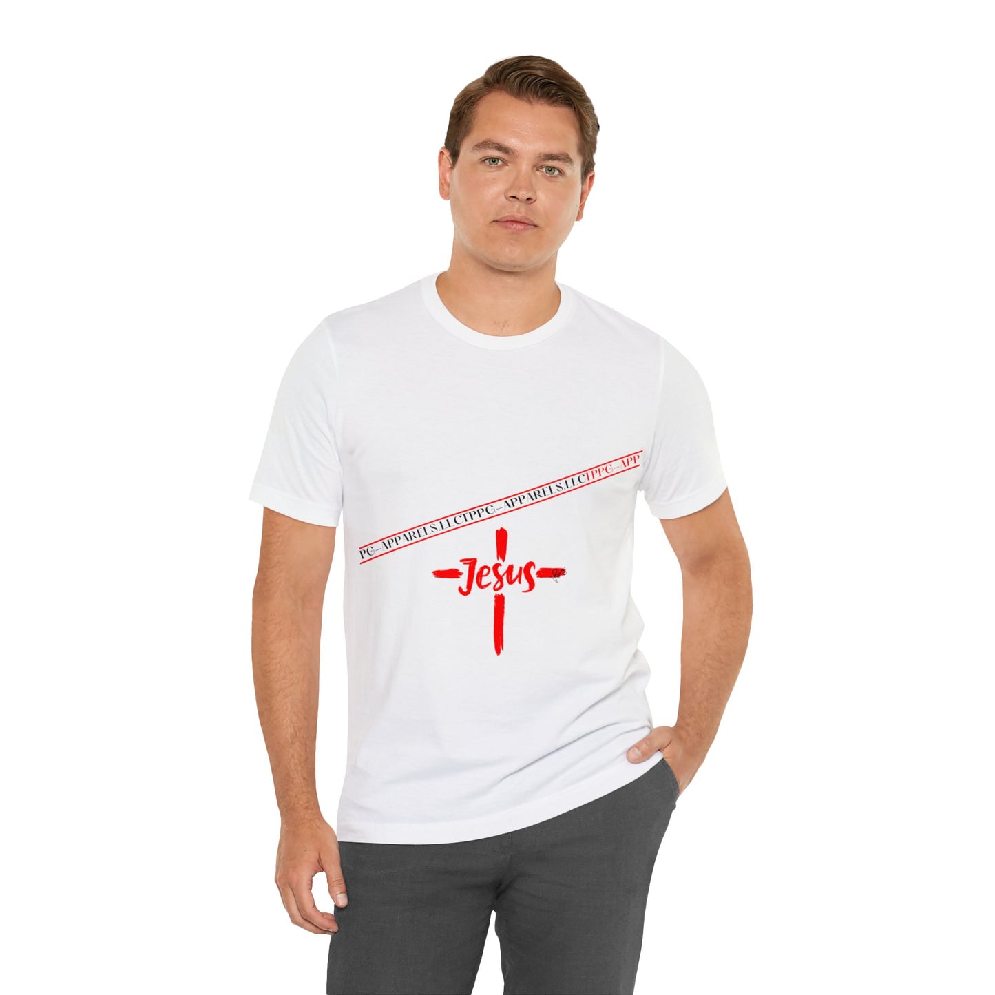 Unisex Jersey Short Sleeve Tee - 'Jesus/Faith' Design Style in Several colors