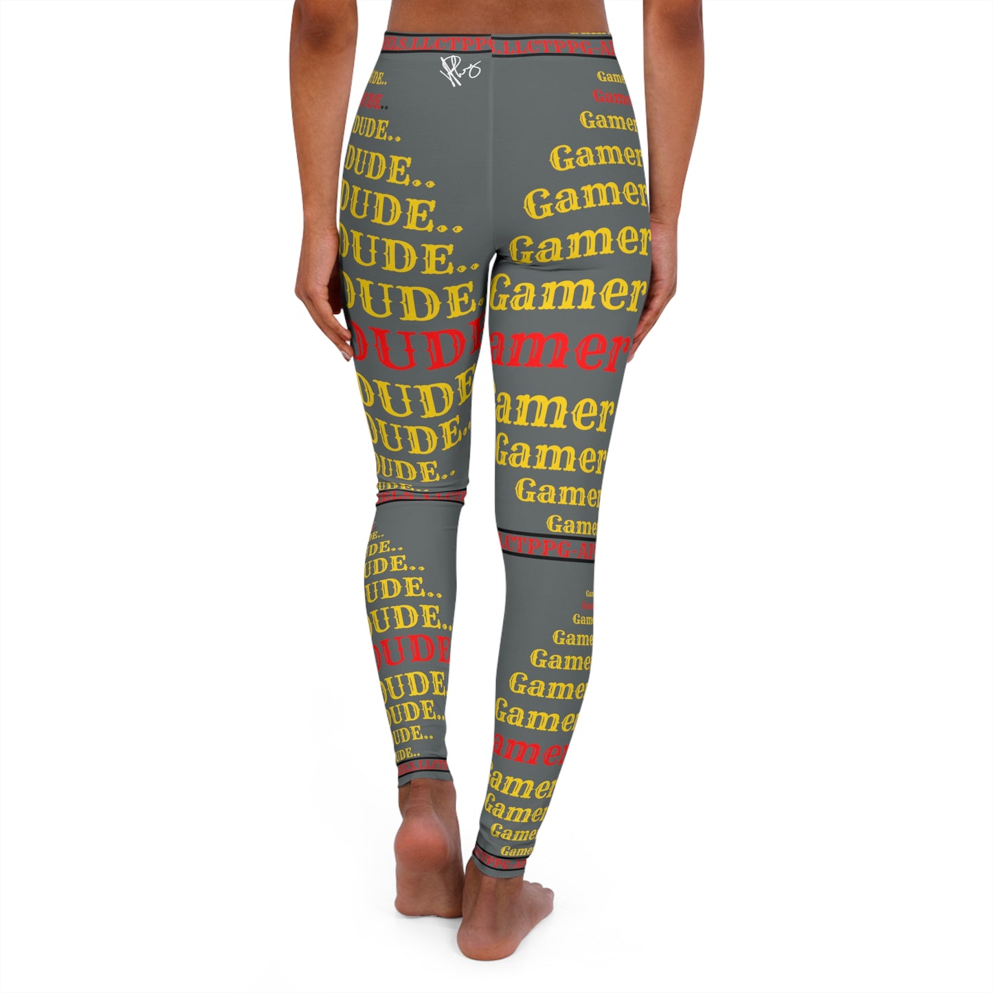 Our Sexy & Stylish Women's Grey "Gamer" Spandex Leggings By: the "TPPG-Apparels" Brands Collection