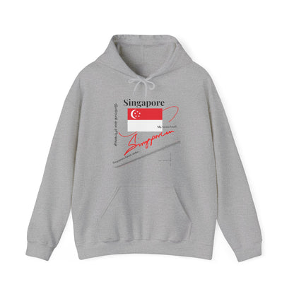 "Singapore" Style Design Print Unisex Heavy Blend™ Hooded Sweatshirt - 6 sizes & 5 colors to choose from