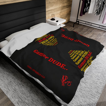 Hey guys another Bold Gamer Style Blanket from the "TPPG-Apparels" Brand Presents one of it's koolest designs on this Black Velveteen Plush Blanket