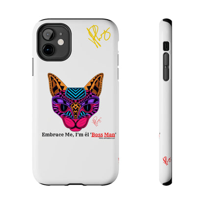 Cat Custom Designs Phone Cases - iPhone/Samsung Galaxy & Google Pixel (Multi-Colored White)