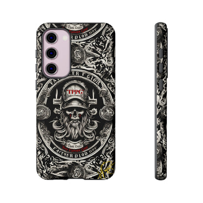 "Father God" iPhone/Google Pixel & Samsung Tough Phone Case (Black/Red & Grey)