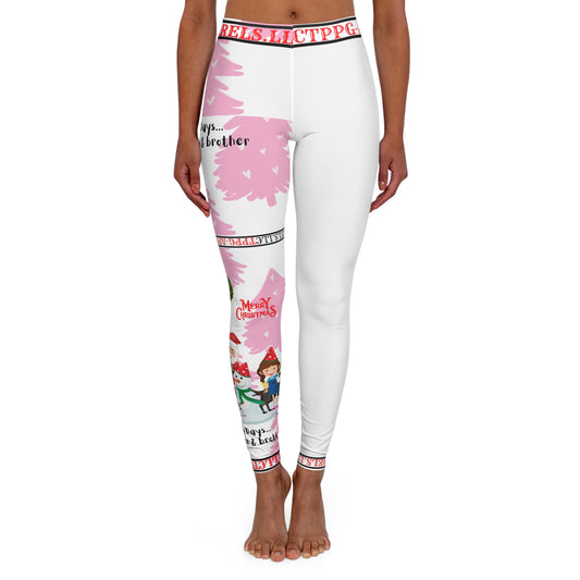 Sexy & Stylish Women's (White Base Color) "Holiday/Christmas" Spandex Leggings with different sizes By:"TPPG-Apparels" Holiday Brands