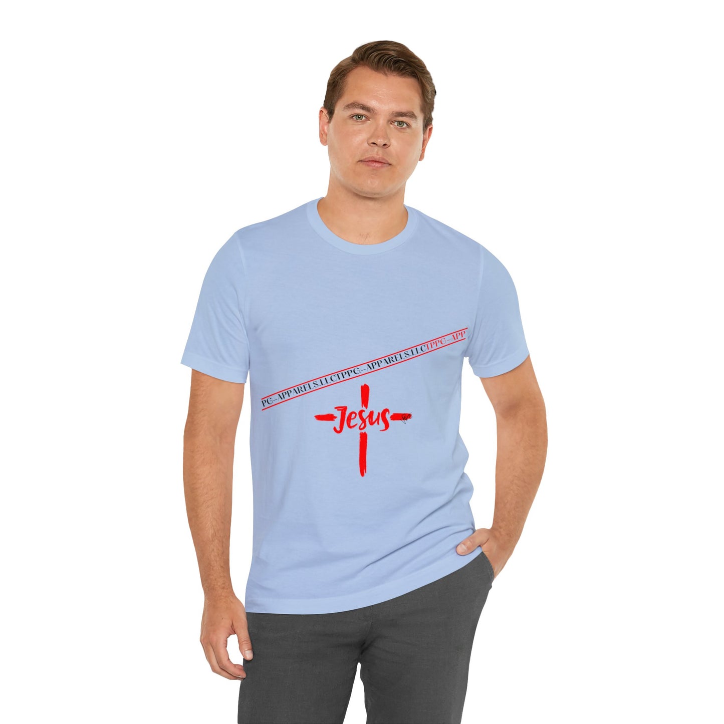 Unisex Jersey Short Sleeve Tee - 'Jesus/Faith' Design Style in Several colors