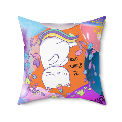 (Toddler/Kid) Spun Polyester Square Pillow (4 sizes-Crusta Bgd) - By: "TPPG KIds Collection"