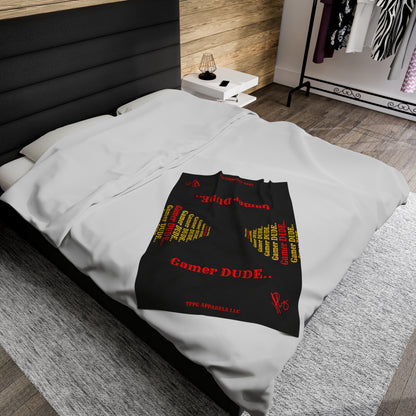 Hey guys another Bold Gamer Style Blanket from the "TPPG-Apparels" Brand Presents one of it's koolest designs on this Black Velveteen Plush Blanket