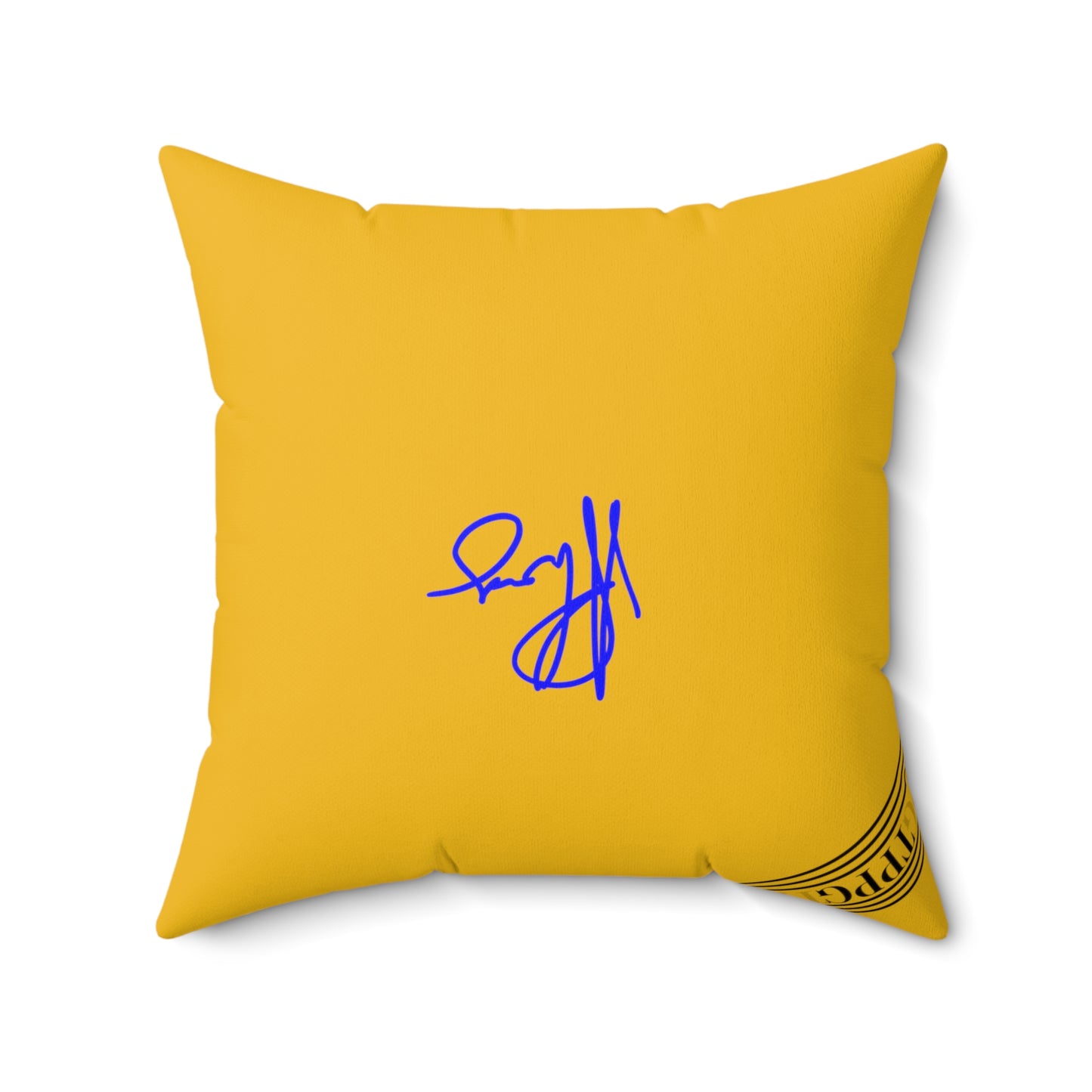 (Children) Spun Polyester ('1 side') Square Pillow (4 sizes-Yellow Bgd) - By: "TPPG KIds Collection"