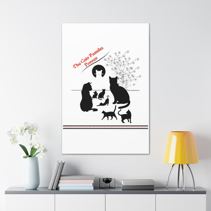 From our "TPPG Brand Pet Collection" - "The Cat Familia Posses.." Canvas Gallery Wraps in White