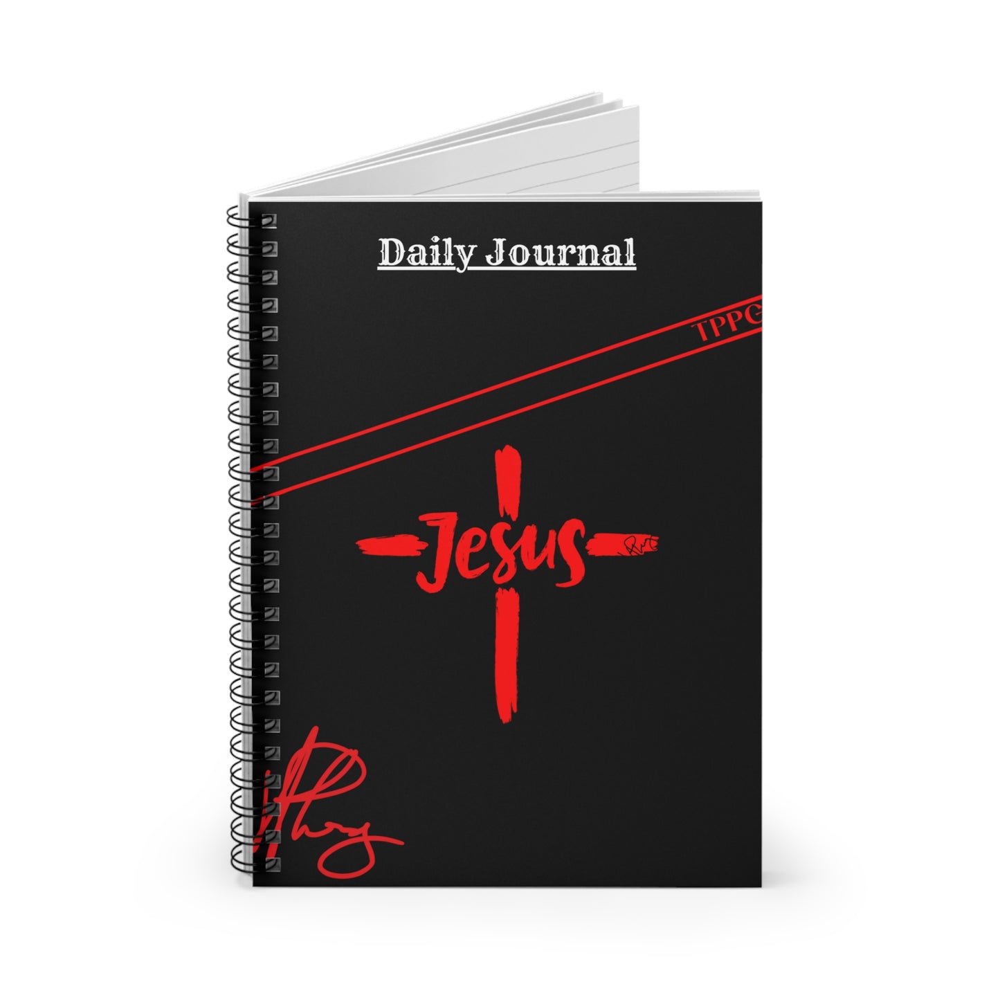 118 Ruled Line-59 sheets Spiral Ruled Line "Jesus" Notebook