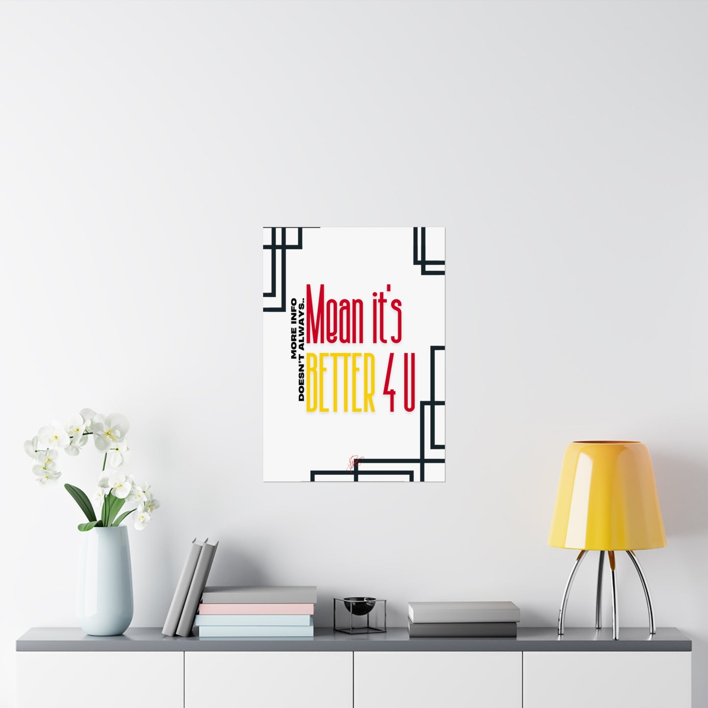 Vertical Poster "It’s Better 4U" (Matte)